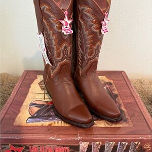 Los Altos Women's Western Brown Heeled Boots